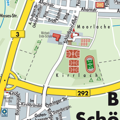 Stadtplan Verwaltungsgemeinschaft Bad Schönborn