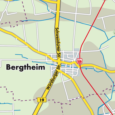 Übersichtsplan Verwaltungsgemeinschaft Bergtheim