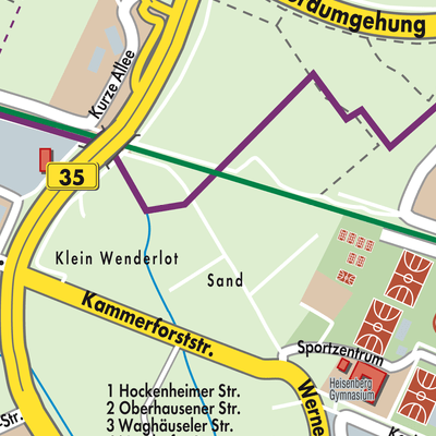 Stadtplan Verwaltungsgemeinschaft Bruchsal