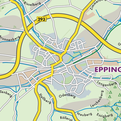 Übersichtsplan Verwaltungsgemeinschaft Eppingen