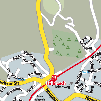 Stadtplan Verwaltungsgemeinschaft Feilitzsch