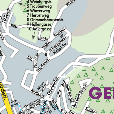 Stadtplan Verwaltungsgemeinschaft Gengenbach