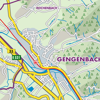 Übersichtsplan Verwaltungsgemeinschaft Gengenbach