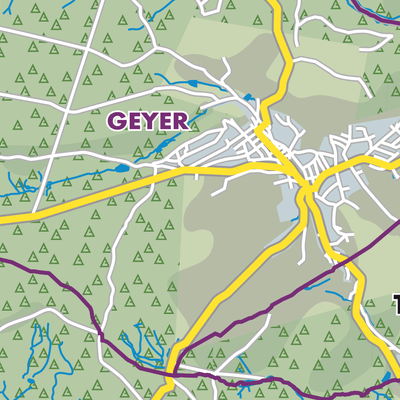 Übersichtsplan Verwaltungsgemeinschaft Geyer