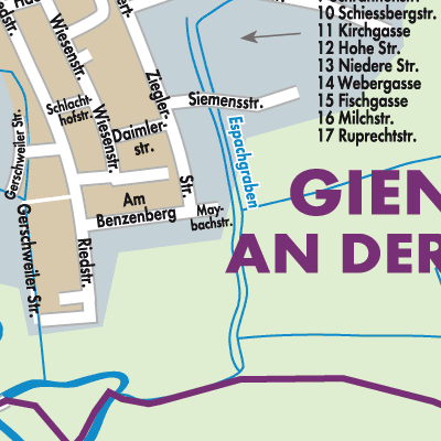 Stadtplan Verwaltungsgemeinschaft Giengen an der Brenz