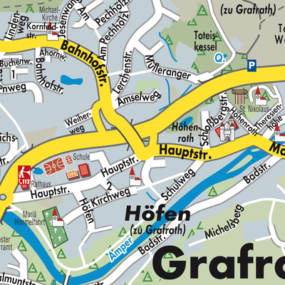 Stadtplan Verwaltungsgemeinschaft Grafrath