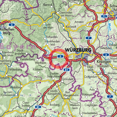 Landkarte Verwaltungsgemeinschaft Helmstadt