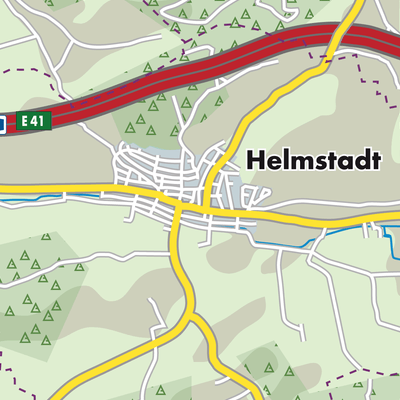 Übersichtsplan Verwaltungsgemeinschaft Helmstadt