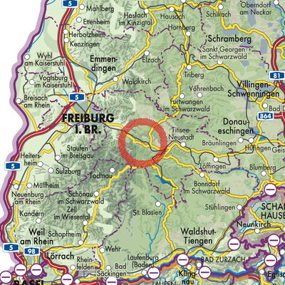 Landkarte Verwaltungsgemeinschaft Hinterzarten