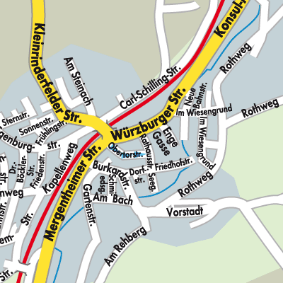 Stadtplan Verwaltungsgemeinschaft Kirchheim