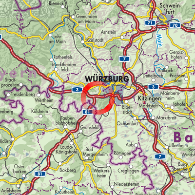 Landkarte Verwaltungsgemeinschaft Kist