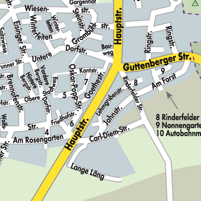 Stadtplan Verwaltungsgemeinschaft Kist