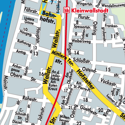 Stadtplan Verwaltungsgemeinschaft Kleinwallstadt