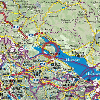 Landkarte Verwaltungsgemeinschaft Konstanz