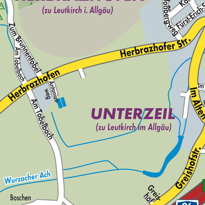 Stadtplan Verwaltungsgemeinschaft Leutkirch im Allgäu