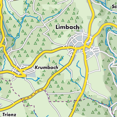 Übersichtsplan Verwaltungsgemeinschaft Limbach