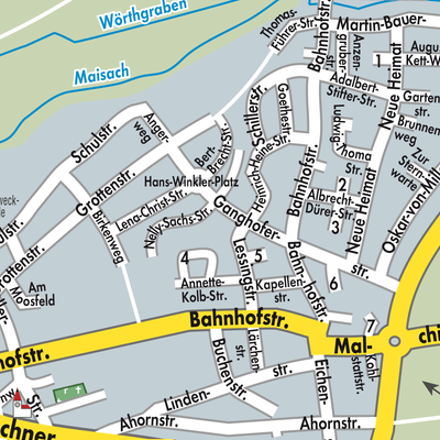 Stadtplan Verwaltungsgemeinschaft Mammendorf