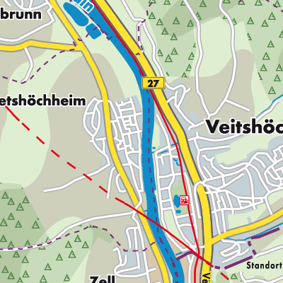 Übersichtsplan Verwaltungsgemeinschaft Margetshöchheim