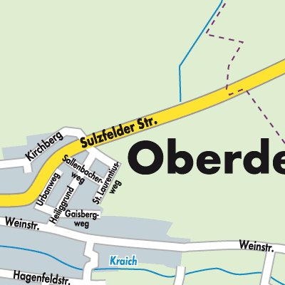 Stadtplan Verwaltungsgemeinschaft Oberderdingen
