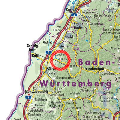 Landkarte Verwaltungsgemeinschaft Oberkirch