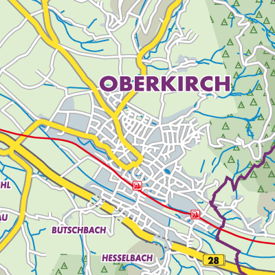 Übersichtsplan Verwaltungsgemeinschaft Oberkirch