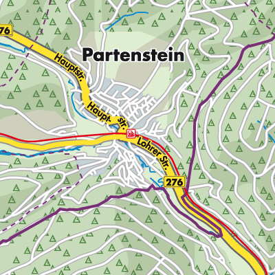 Übersichtsplan Verwaltungsgemeinschaft Partenstein
