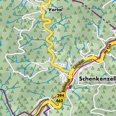 Übersichtsplan Verwaltungsgemeinschaft Schiltach