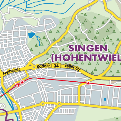 Übersichtsplan Verwaltungsgemeinschaft Singen (Hohentwiel)