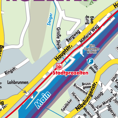 Stadtplan Verwaltungsgemeinschaft Stadtprozelten