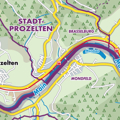 Übersichtsplan Verwaltungsgemeinschaft Stadtprozelten