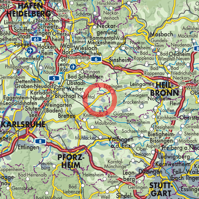 Landkarte Verwaltungsgemeinschaft Sulzfeld