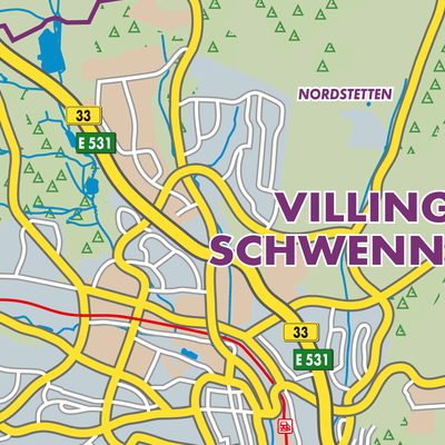 Übersichtsplan Verwaltungsgemeinschaft Villingen-Schwenningen