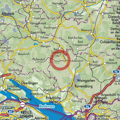 Landkarte Verwaltungsverband Altshausen