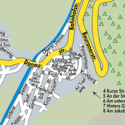 Stadtplan Verwaltungsverband Donau-Heuberg
