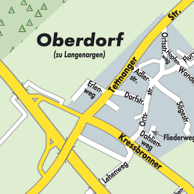 Stadtplan Verwaltungsverband Eriskirch-Kressbronn am Bodensee-Langenargen