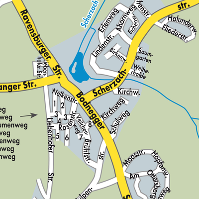 Stadtplan Verwaltungsverband Gullen
