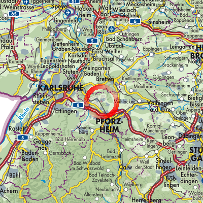 Landkarte Verwaltungsverband Kämpfelbachtal