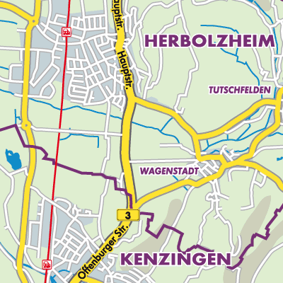 Übersichtsplan Verwaltungsverband Kenzingen-Herbolzheim