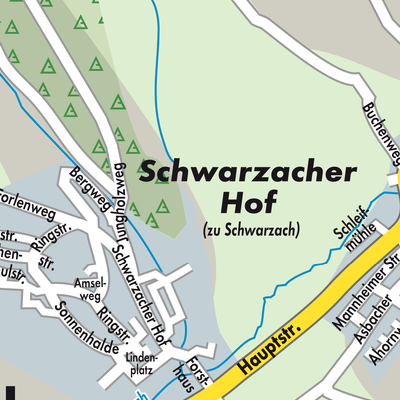 Stadtplan Verwaltungsverband Kleiner Odenwald