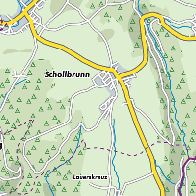 Übersichtsplan Verwaltungsverband Neckargerach-Waldbrunn