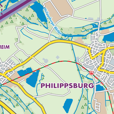 Übersichtsplan Verwaltungsverband Philippsburg