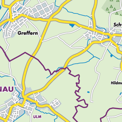 Übersichtsplan Verwaltungsverband Rheinmünster-Lichtenau
