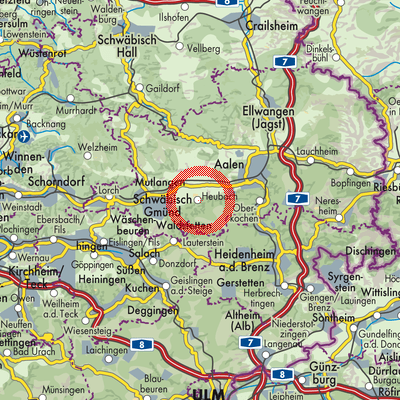 Landkarte Verwaltungsverband Rosenstein
