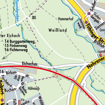 Stadtplan Verwaltungsverband Steinlach-Wiesaz