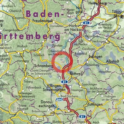 Landkarte Verwaltungsverband Villingendorf