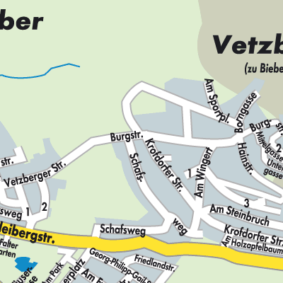 Stadtplan Vetzberg