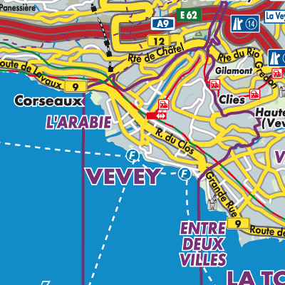 Übersichtsplan Vevey