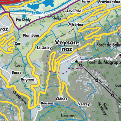Übersichtsplan Veysonnaz
