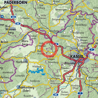 Landkarte Viesebeck