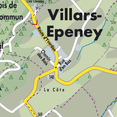 Stadtplan Villars-Epeney